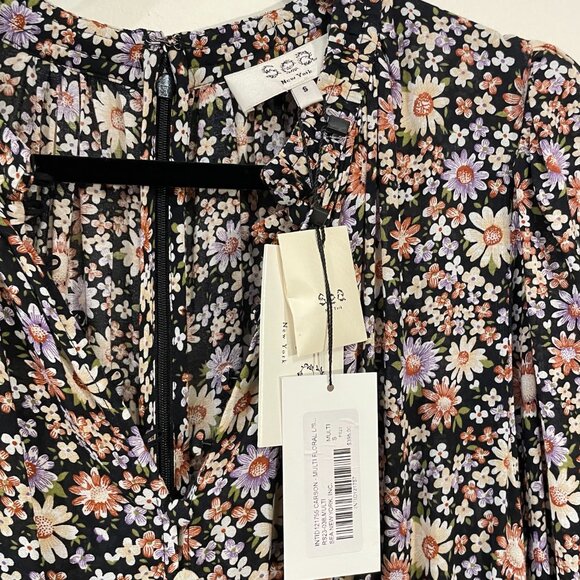 Last Chance! New Sea NY Carson Fall Floral Smocked Maxi Dress Small $395 - Picture 9 of 12
